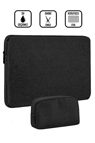 the modawest Füme 13-14-15.6-16.1-16.9 Inç Uyumlu Şarj Saklama Çantalı Macboo...