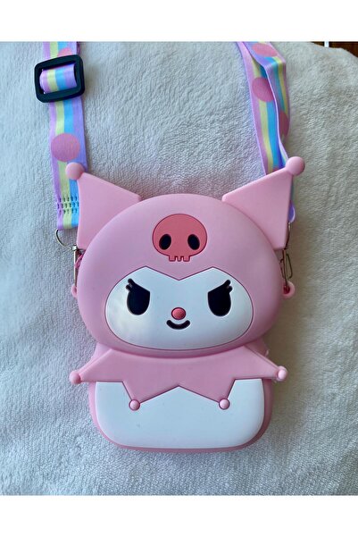 shop Kız Çocuk Sanrio Kuromi Figürlü Çıkartılabilir Ayarlanabilir Askı Siliko...