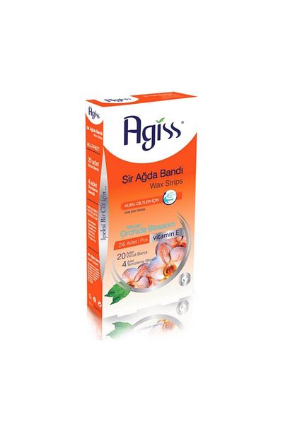 AGISS Waxing Strip 24 Pack Body Dry Skin