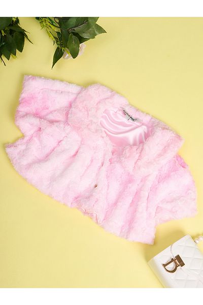 Stylo Bug By Styli Faux Fur Design Cropped Shrug