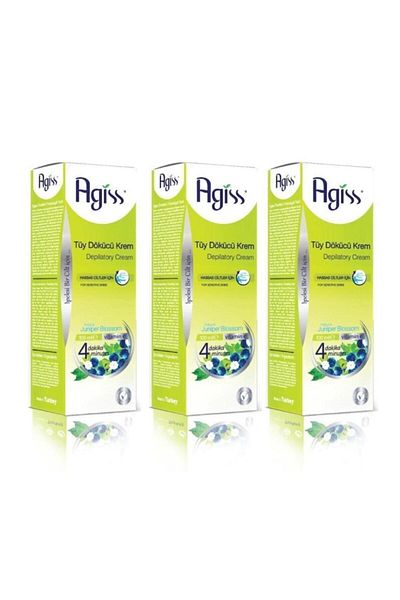 AGISS Depilatory Cream 100 ml Sensitive Skin Set of 3