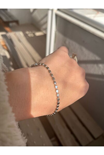 shesra Ezme Silver Gümüş Renk Kaplama Çelik Bileklik