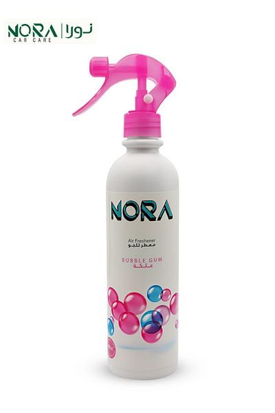 Nora بخاخ معطر جو برائحة العلكة سعة 460 مل برائحة منعشة تدوم طويلاً للمنزل والمكتب