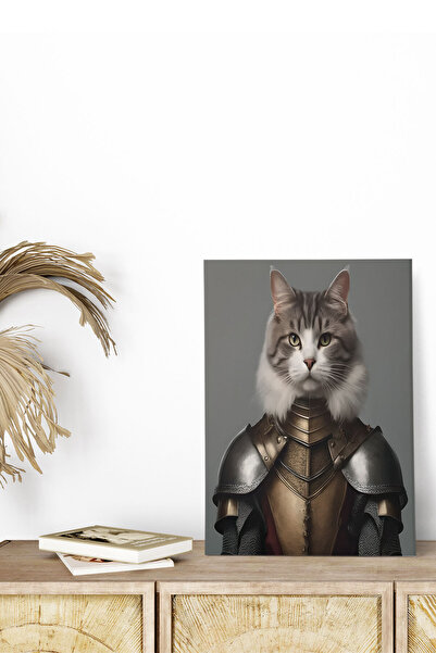qoeuyl boutique Μεσαιωνική γάτα με θέμα No:8 Retro Vintage 18x27 MDF Ξύλινη α...