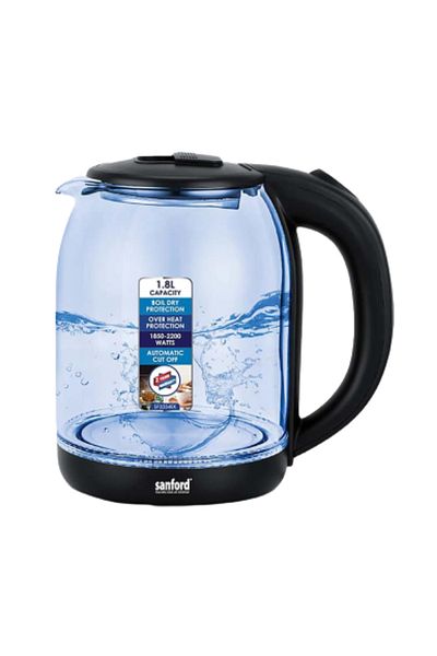 Sanford Electric Kettle 1.8L 1600W SF3354EK - Glass