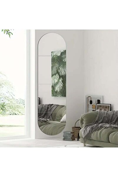 Viyens Dekoratif Amaçlı Ayna Görüntülü Oval Kenar Pleksi 30x120cm - Silver