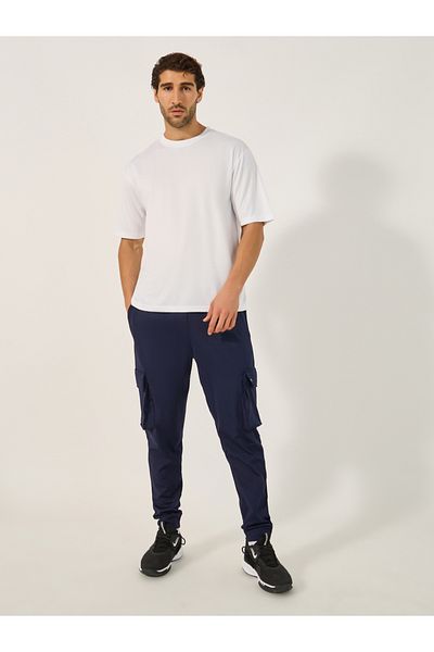 Styli Slogan Print Round Neck Oversized Training T-Shirt