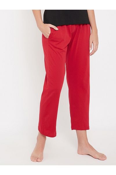 Clovia By Styli Solid Straight Pyjama with Elastic Waistband