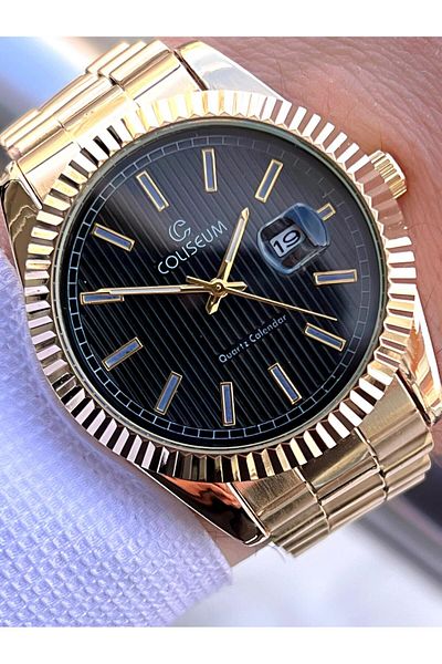 Coliseum Steel Cord Calendar Serial Men's Wristwatch Ft.Aas.I012