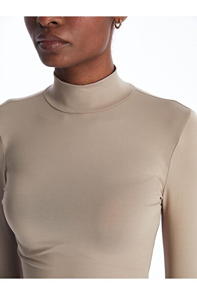 LC Waikiki Γυναικείο μακρυμάνικο μπλουζάκι με γιακά (S4)