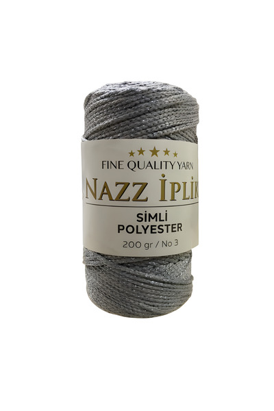 Nazz Fir de tricotat manual din poliester cu sclipici 200 gr