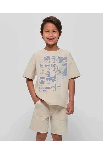 uyguntarz Children's I'M Looking at You Printed Cotton Tshirt