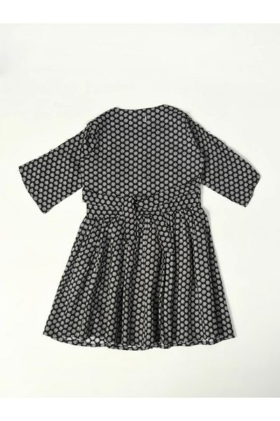 Bella Moda By Styli All-Over Floral Print Button Detail Dress