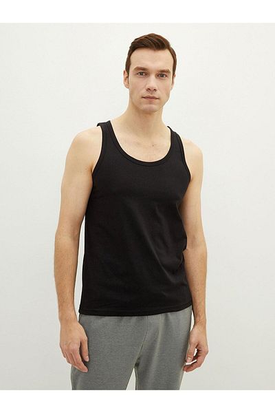 LC Waikiki Ανδρικό εσώρουχο U Neck Basic βαμβακερό 2 τεμαχίων (S2)