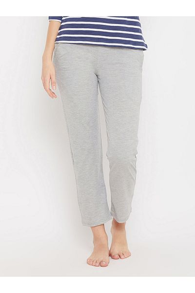 Clovia By Styli Solid Straight Pyjama with Elastic Waistband