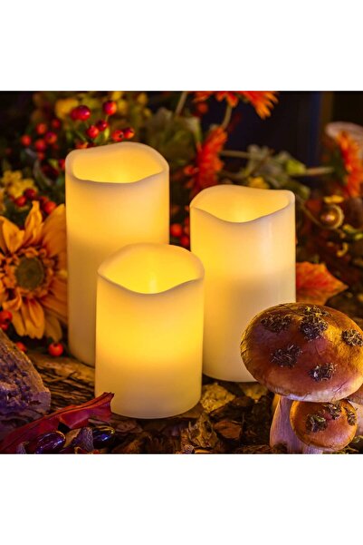 Genel Markalar WARM LİGHT LED REMOTE CONTROL ELECTRONİC CANDLE KUMANDALI GÜN ...