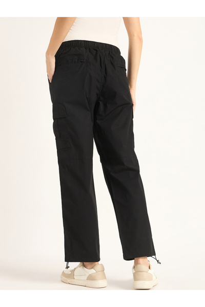 Femmella By Styli Mid Rise Regular Fit Drawstring Cargo Pants