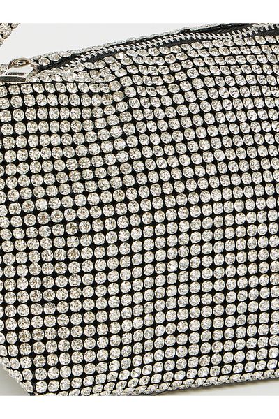 Styli Embellished Studded Handbag