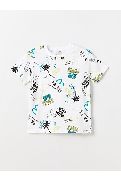 LC Waikiki Αγόρι μπλουζάκι με κοντό μανίκι με στάμπα Crew Neck (S4)