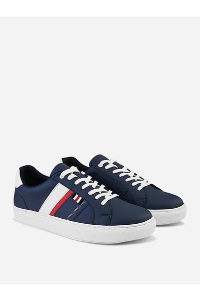 Styli Stripe Flatform Sole Lace Up Sneakers