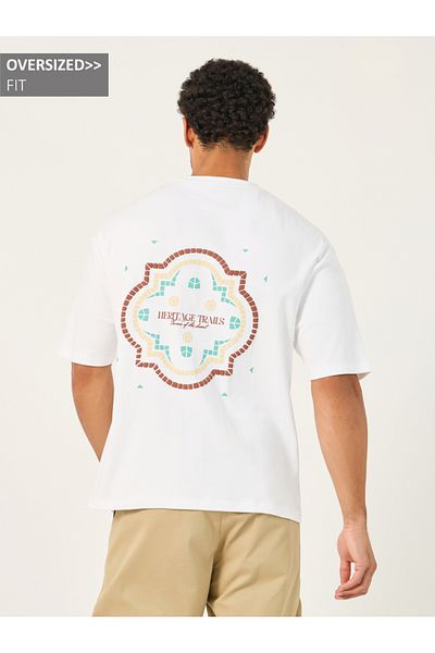 Styli Oversized Back Graphic Print T-Shirt