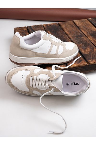 Styli Color Block Lace Up Sneakers