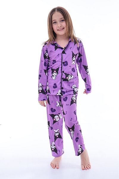 minikiss Printed Girl's Nightgown Set