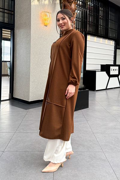 ModaPlaza Γυναικείο Οθωμανικό Πέτρινο Καπάκι Plus Size 7518