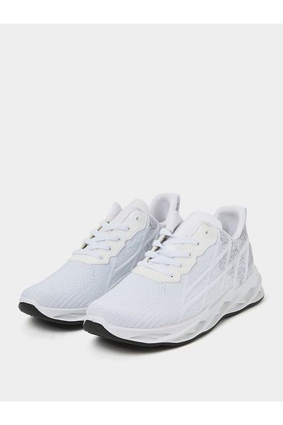 Styli Hollow Outsole Mesh Patterned Upper Sneakers