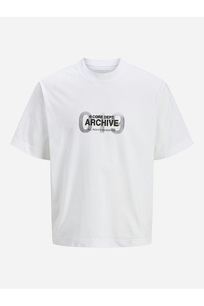 Jack & Jones Slogan Print Crew Neck T-Shirt