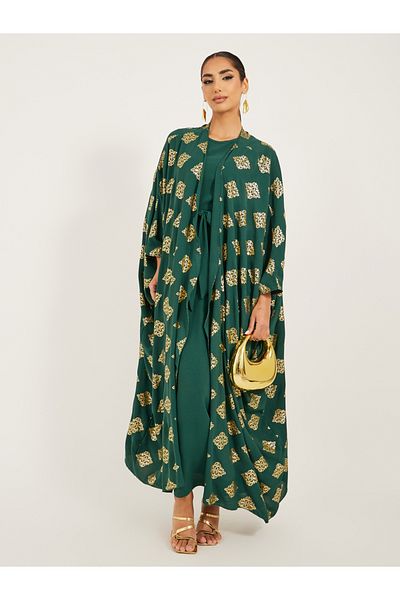 Styli printed abaya