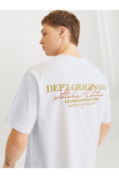 Jack & Jones Slogan Print Crew Neck T-Shirt