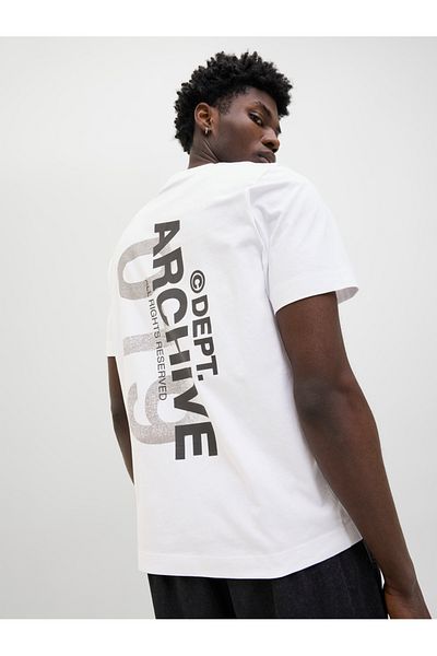 Jack & Jones Slogan Print Crew Neck T-Shirt
