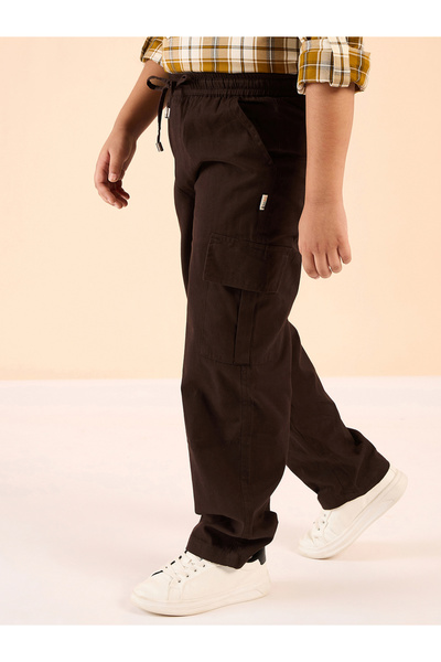 Stylo Bug By Styli Solid Drawstring Waist Cargo Pants