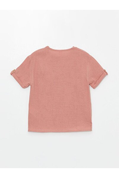 LC Waikiki Crew Neck Short Sleeve Basic Baby Boy Shirt and Shorts 2-Piece Set (S4)