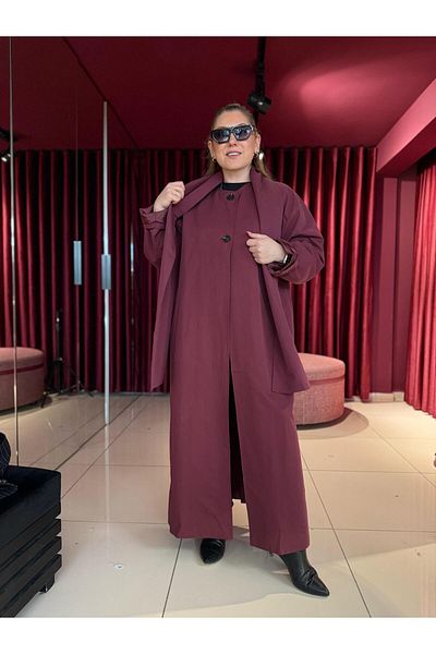 my BUKLE 85145 Claret Red Trench Coat