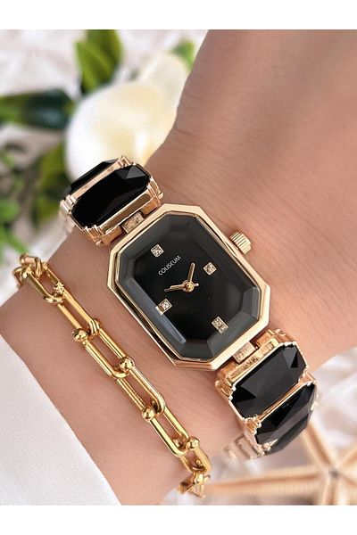 Coliseum Vintage Series Stone Cord Wristwatch + Bracelet Gift Cl8888.S07
