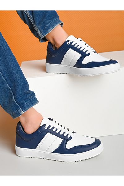 Styli Color Block Lace Up Basket Sneakers