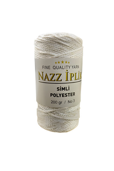 Nazz Fir de tricotat manual din poliester cu sclipici 200 gr