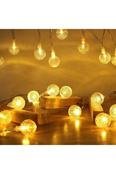 OKTAY SESAL KRİSTAL TOP LED IŞIK TOP IŞIK 220 VOLT 4 METRE FİŞLİ RAMAZAN AYDI...