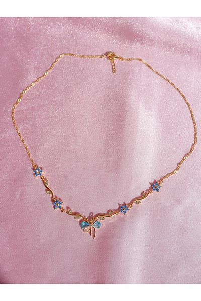 Reorah Collection Blue Ribbon Garden Necklace