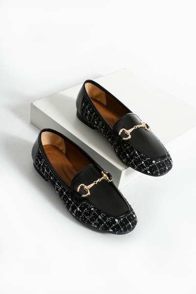 Neva'nın Butiği Balerini de damă din țesătură Mona Tweed