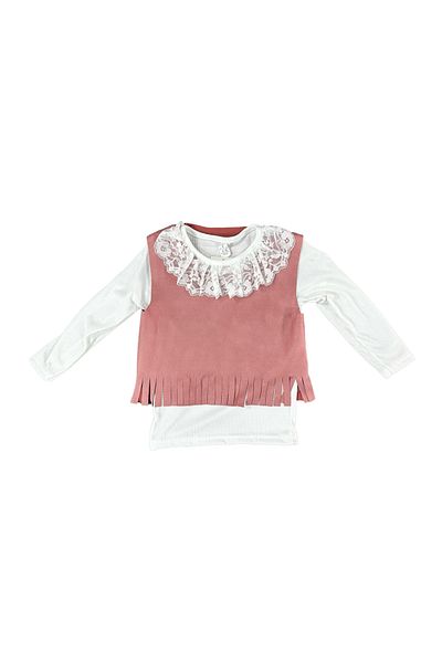 CNS Concept Dried Rose Suede Shorts with Skirt Triple Set