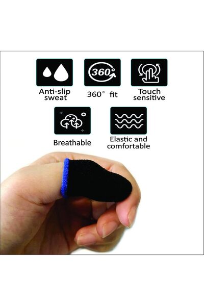 GENDA PUBG Mobile Phone Finger Sleeves for Gaming - Pack of 10