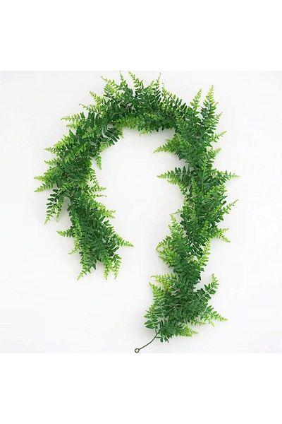 Choice 2pcs Artificial Hanging Plants Green Fake Ivy for Party Table Wedding Arch Layout Outdoor Indoor Hom