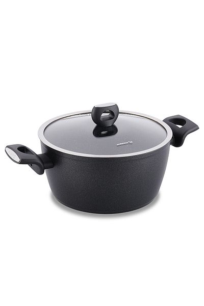 KORKMAZ Nora Stainless Steel Cookware Pot, Capacity 24 Cm