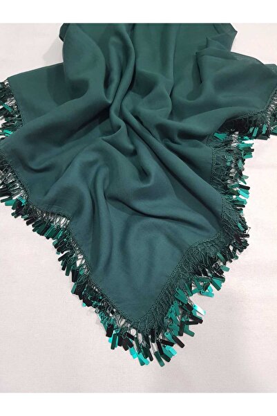 Cenk Tığ Oyası Pullu Zümrüt Cenk Yazma 4 Kenar İşlemeli