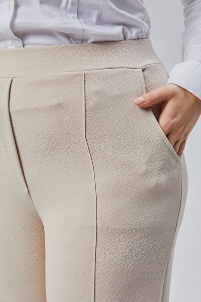 Symirna normal bel lastikli regular pallazo kadın pantolon