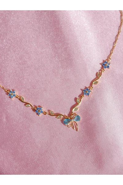 Reorah Collection Blue Ribbon Garden Necklace