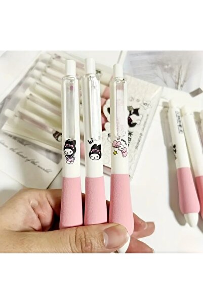 Sevimli Pembe Sanrio Kuromi Jel, Yumuşak İmza Kalemi-1 Adet
